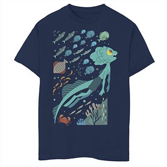 Disney / Pixar's Luca Boys 8-20 Swimming With Fishes Graphic Tee