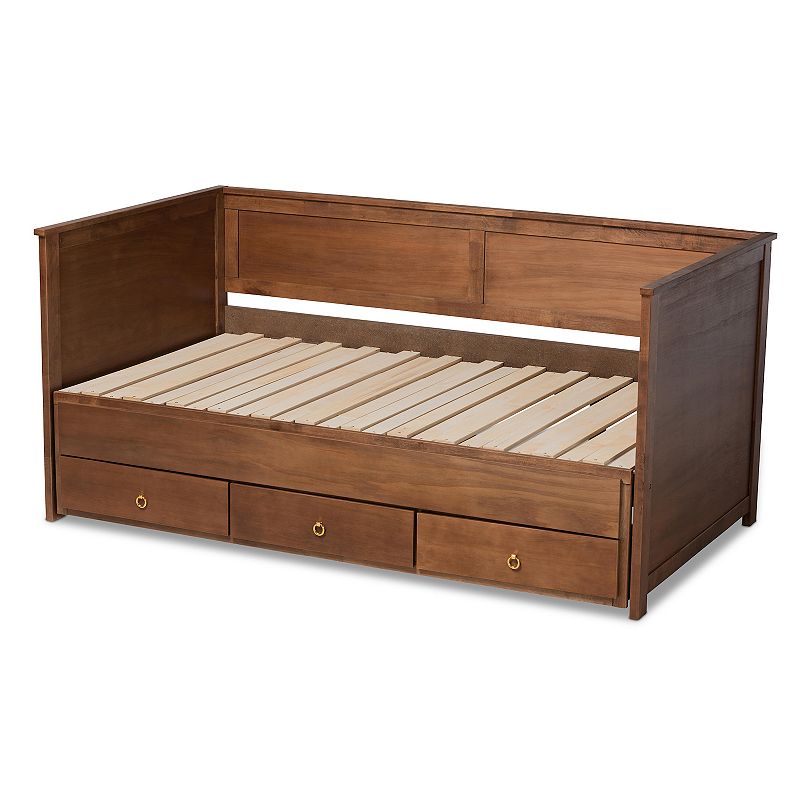 Baxton Studio Thomas Expandable Daybed, Brown