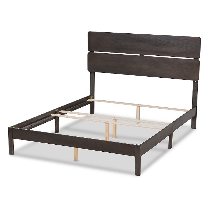 Baxton Studio Anthony Bed, Dark Grayish
