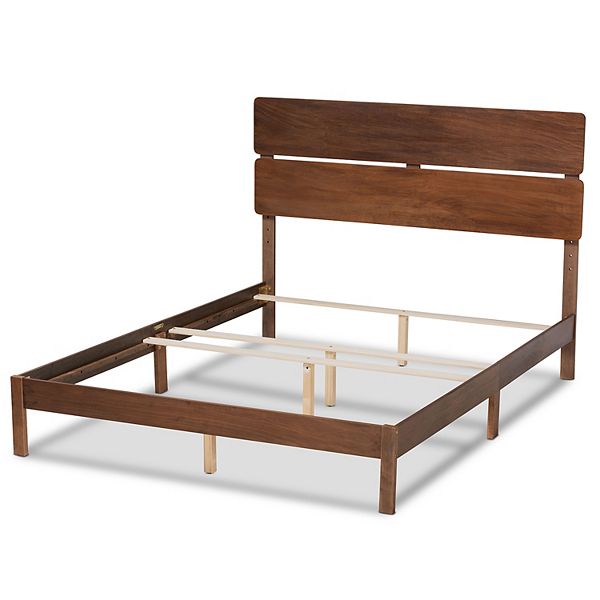 Baxton Studio Anthony Bed - Walnut (QUEEN)