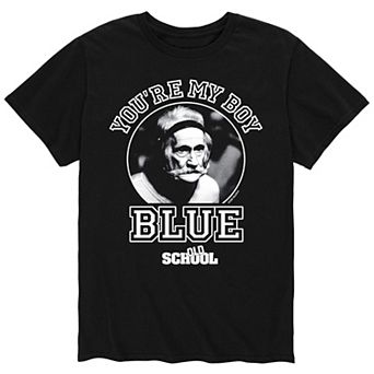 Men's Old School You're My Boy, Blue Tee