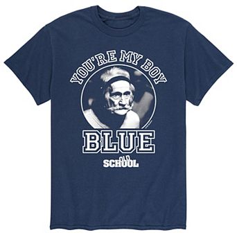Men's Old School You're My Boy, Blue Tee