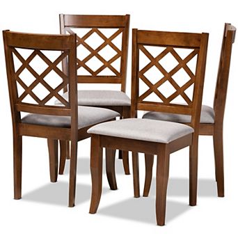 Baxton Studio Brigitte Dining Chair 4 pc Set