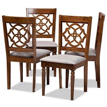 Baxton Studio Lylah Dining Chair 4 pc Set