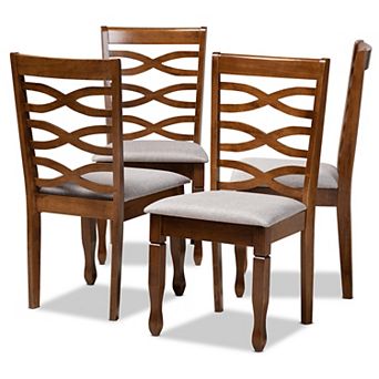 Baxton Studio Elijah Dining Chair 4 pc Set