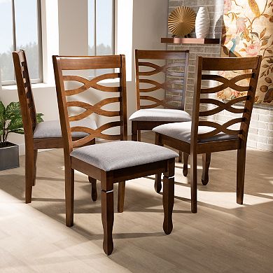 Baxton Studio Elijah Dining Chair 4-piece Set