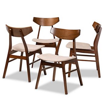 Baxton Studio Danica Dining Chair 4 pc Set