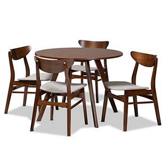 Baxton Studio Philip Dining Table & Chair 5 pc Set