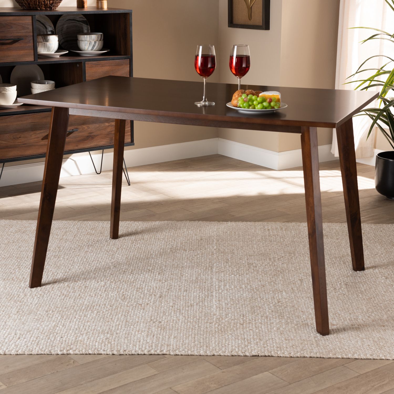 Baxton Studio Britte Dining Table Brown