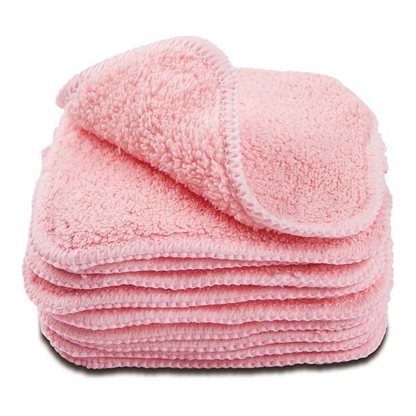 10-Pack Reusable Microfiber Makeup Remover Cloths