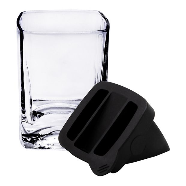 Corkcicle Whiskey Wedge - Double Old Fashioned Glass + Silicone Ice Form  NEW