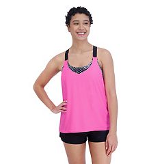 V-Neck Hardware One-Piece Swimsuit