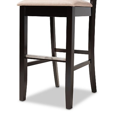 Baxton Studio Jason Bar Stool 2-piece Set