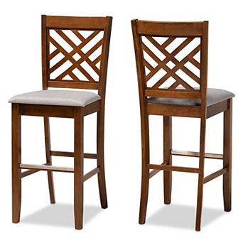 Baxton Studio Jason Bar Stool 2 pc Set