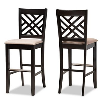 Baxton Studio Jason Bar Stool 2 pc Set