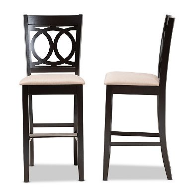 Baxton Studio Carson Bar Stool 2-piece Set