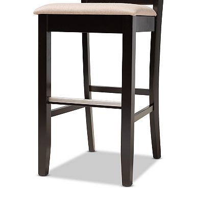 Baxton Studio Carson Bar Stool 2-piece Set