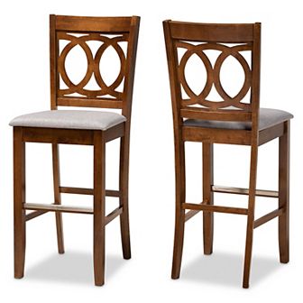 Baxton Studio Carson Bar Stool 2 pc Set