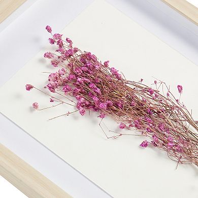 Madison Park Avant Garden Dried Flower 2-piece Shadow Box Wall Decor Set