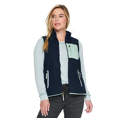 Kohls womens fleece vest best sale