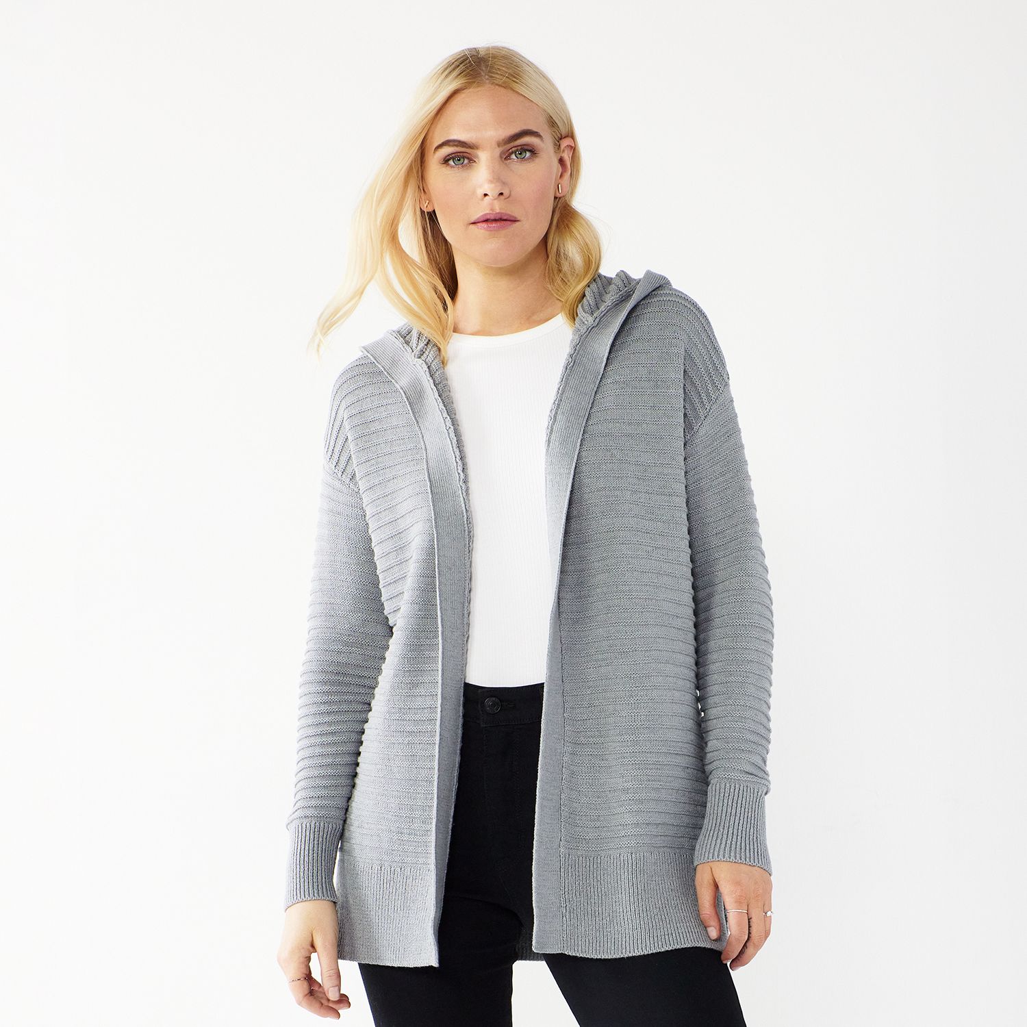 fleece hooded cardigan gap