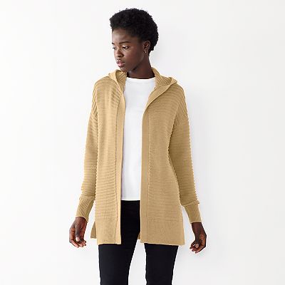 Kohls hooded cardigan clearance