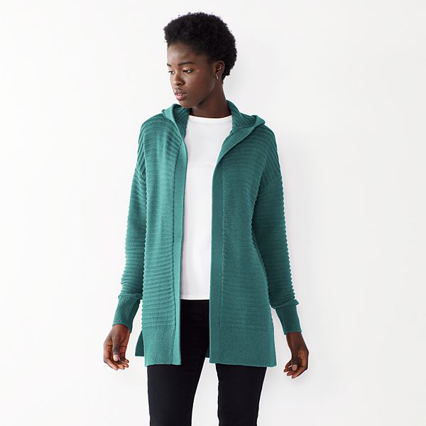 Kohls hooded cardigan best sale