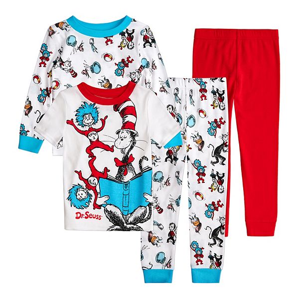 Toddler Boy Dr. Seuss 4 Piece Pajama Set