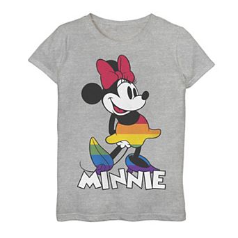 Disney's Minnie Mouse Girls 7-16 Rainbow Skirt Portrait Tee