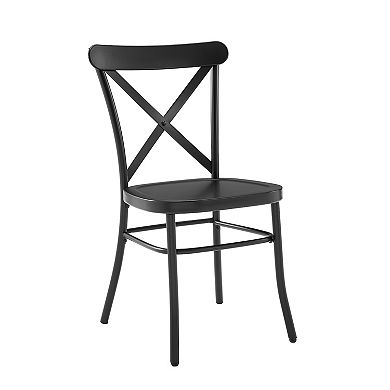 Crosley Camille 2-Piece Metal Chair Set