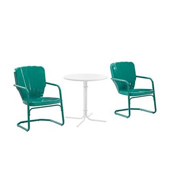 Crosley Ridgeland 3 pc Outdoor Metal Bistro Set