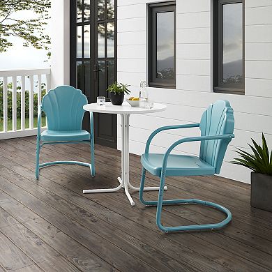 Crosley Tulip 3-Piece Outdoor Metal Bistro Set