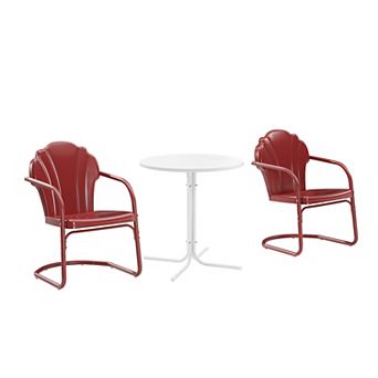 Crosley Tulip 3 pc Outdoor Metal Bistro Set