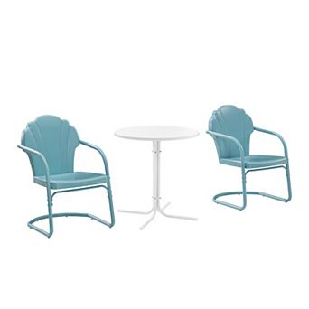 Crosley Tulip 3 pc Outdoor Metal Bistro Set