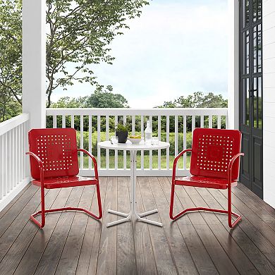 Crosley Bates 3-Piece Outdoor Metal Bistro Set