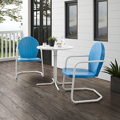 Crosley Griffith 3-Piece Outdoor Metal Bistro Set