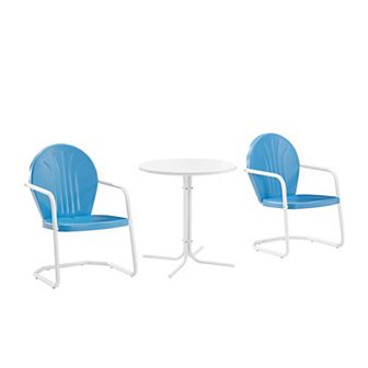 Crosley Griffith 3 pc Outdoor Metal Bistro Set