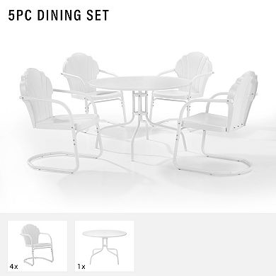 Crosley Tulip 5-Piece Outdoor Metal Dining Set