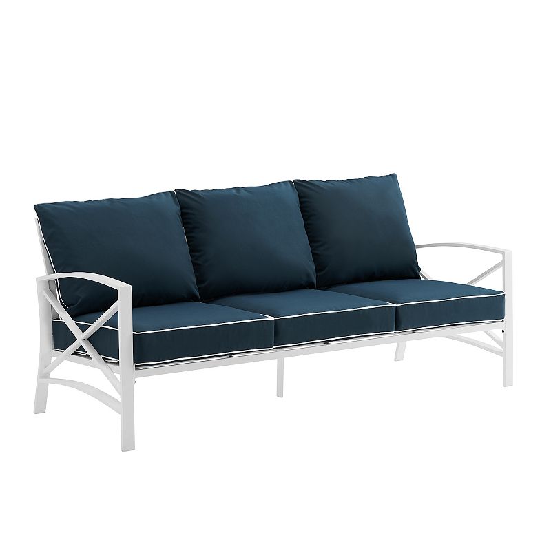 Crosley Kaplan Outdoor Metal Sofa, Blue
