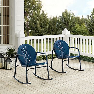 Crosley Griffith Outdoor 2-Piece Metal Rocking Chair Set
