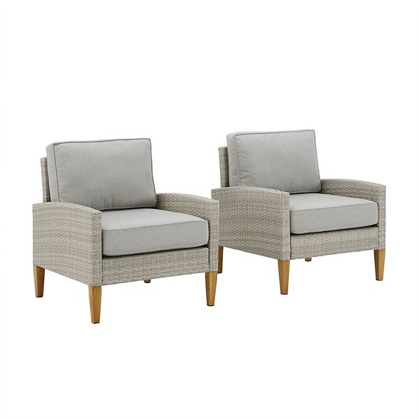 wicker chair set of 2