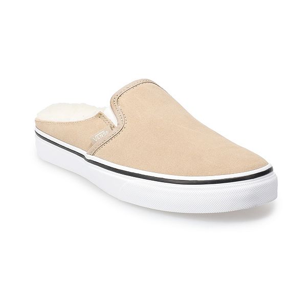 Vans suede hotsell slip on sherpa