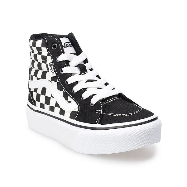 volwassene Kano Implicaties Vans® Filmore Platform Kids' Checkered High-Top Shoes