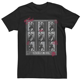Disney's Cruella De Vil Men's Photo Portrait Grid Tee