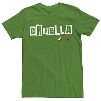Disney's Cruella De Vil Men's Lipstick Logo Tee