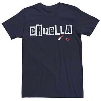 Disney's Cruella De Vil Men's Lipstick Logo Tee