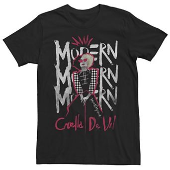 Men's Disney Cruella De Vil Modern Stack Tee
