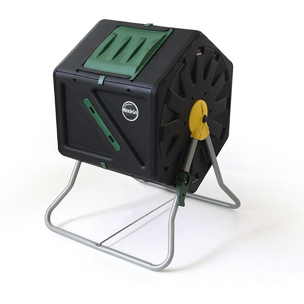MiracleGro 28 Gal Tumbling Garden Waste Soil Composter w/Tool Kit