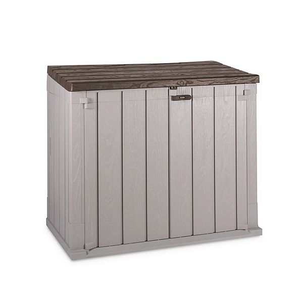 Toomax Stora Way All Weather Outdoor 4.25' X 2.5' Storage Shed, Taupe