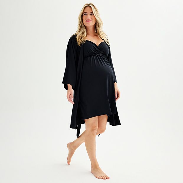 Maternity Sonoma Goods For Life Nursing Nightgown Robe Set